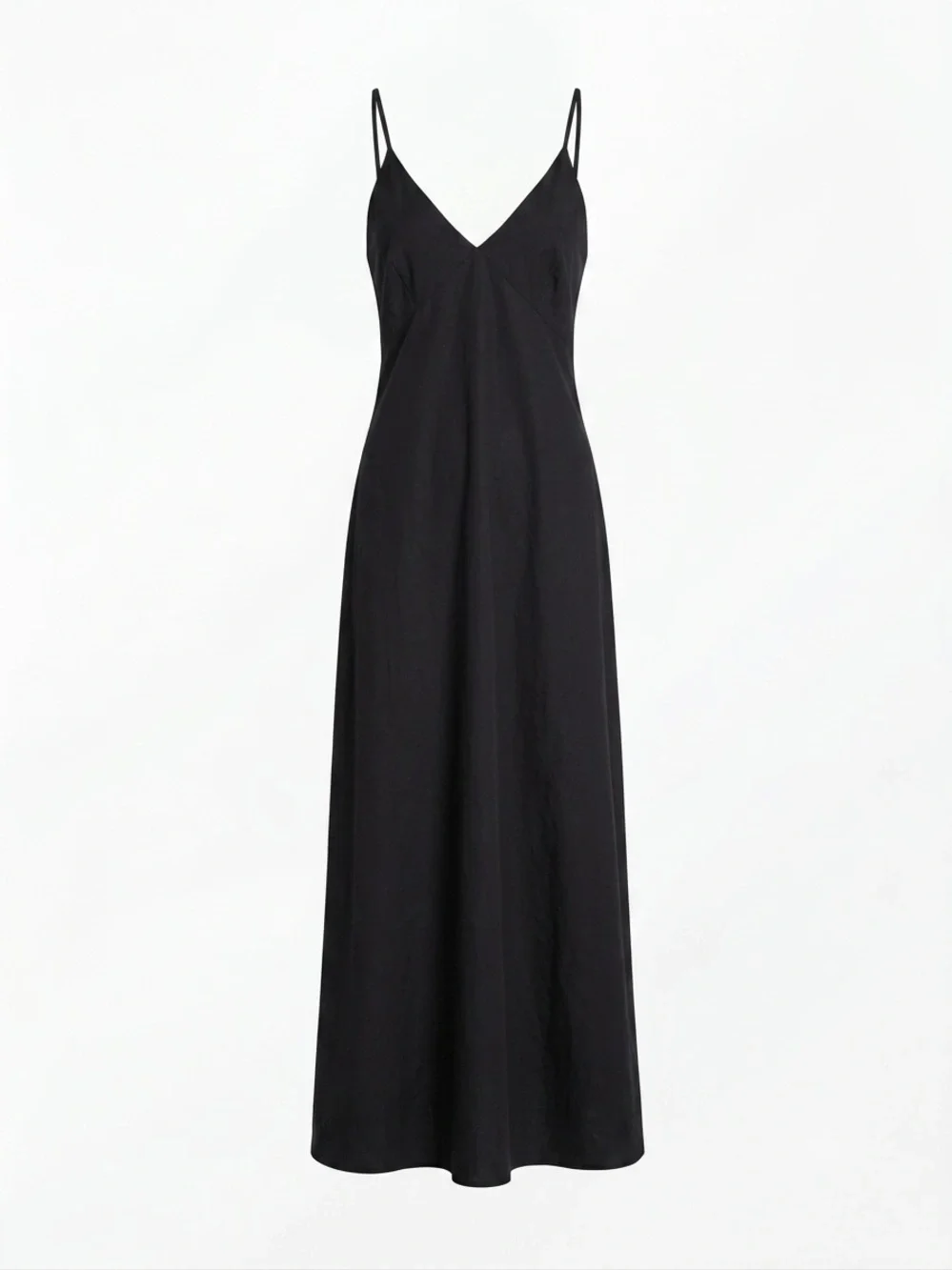 Michael Kors Black V-Neck Slip Maxi Dress